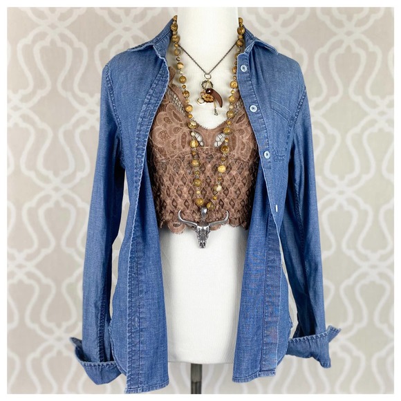 POL Longline Mineral Wash Lace Bralette - Picture 10 of 12